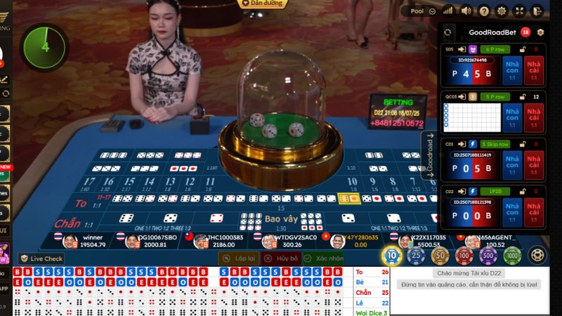 Tài xỉu 1 Bàn cược tài xỉu tại Kingfun