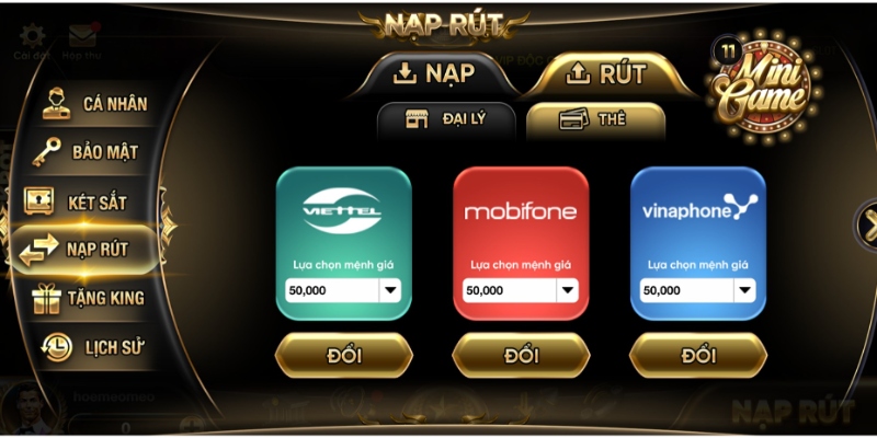 Rút Tiền 2 Rút tiền Kingfun