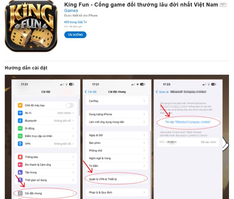 Tải app Kingfun