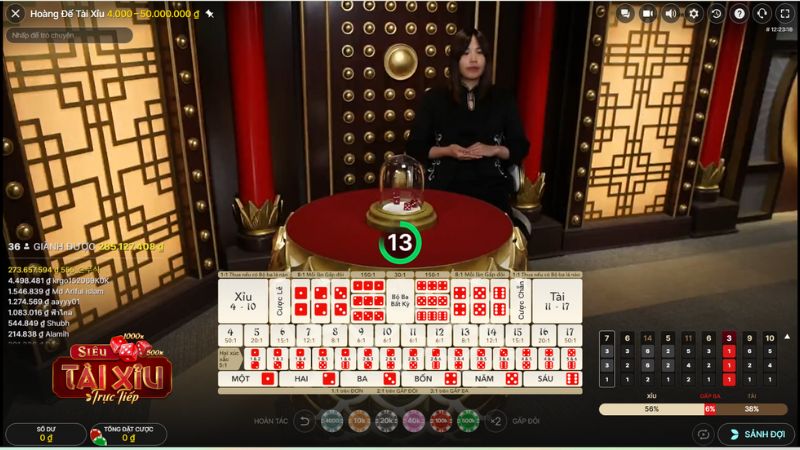 Tài xỉu 3 Tài xỉu livestream với dealer là người thật